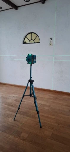 Niveau laser 4D 16 lignes 360° Gisam — Faisceau vert — Compatible Makita 18V — Coffret complet