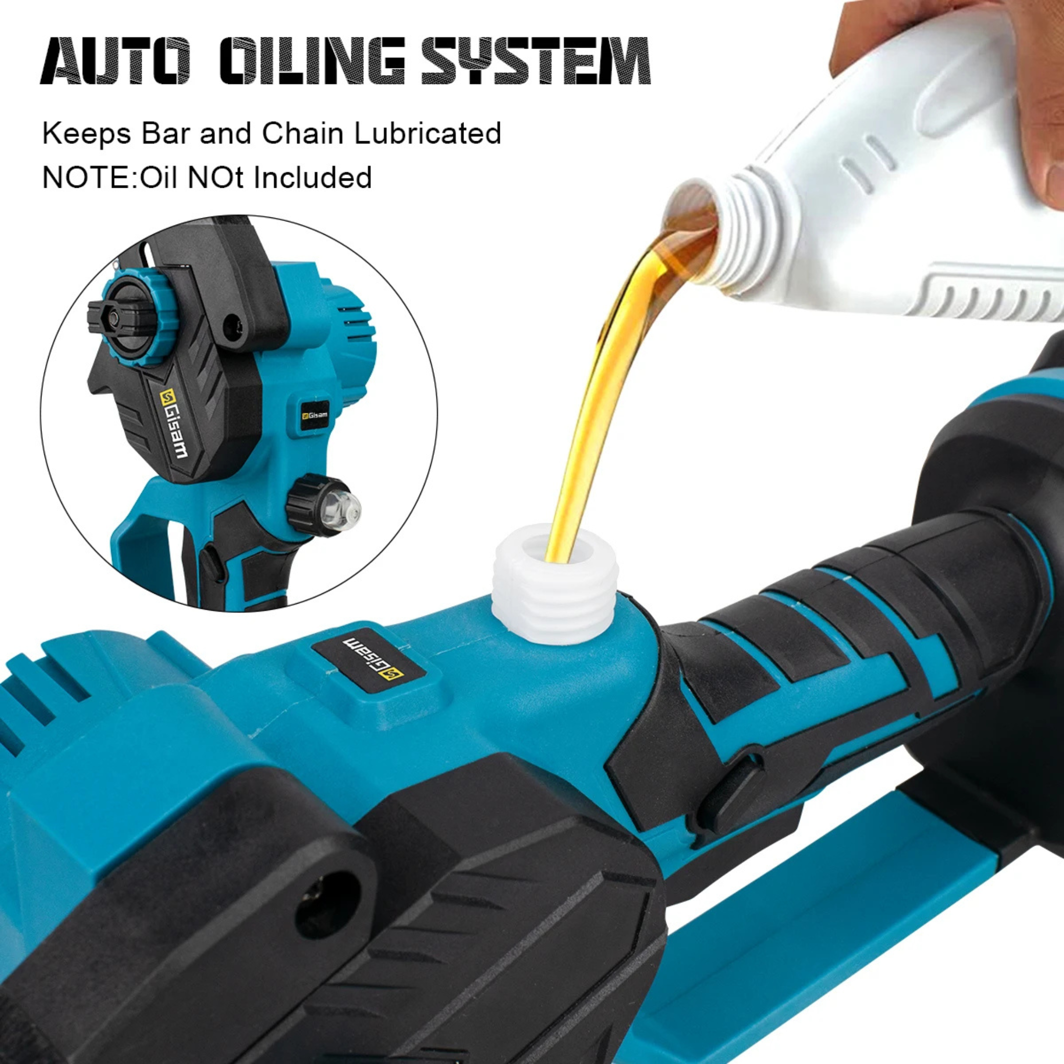 Mini tronçonneuse élagueuse sans fil 18V — 8 pouces — Moteur brushless — Coffret complet