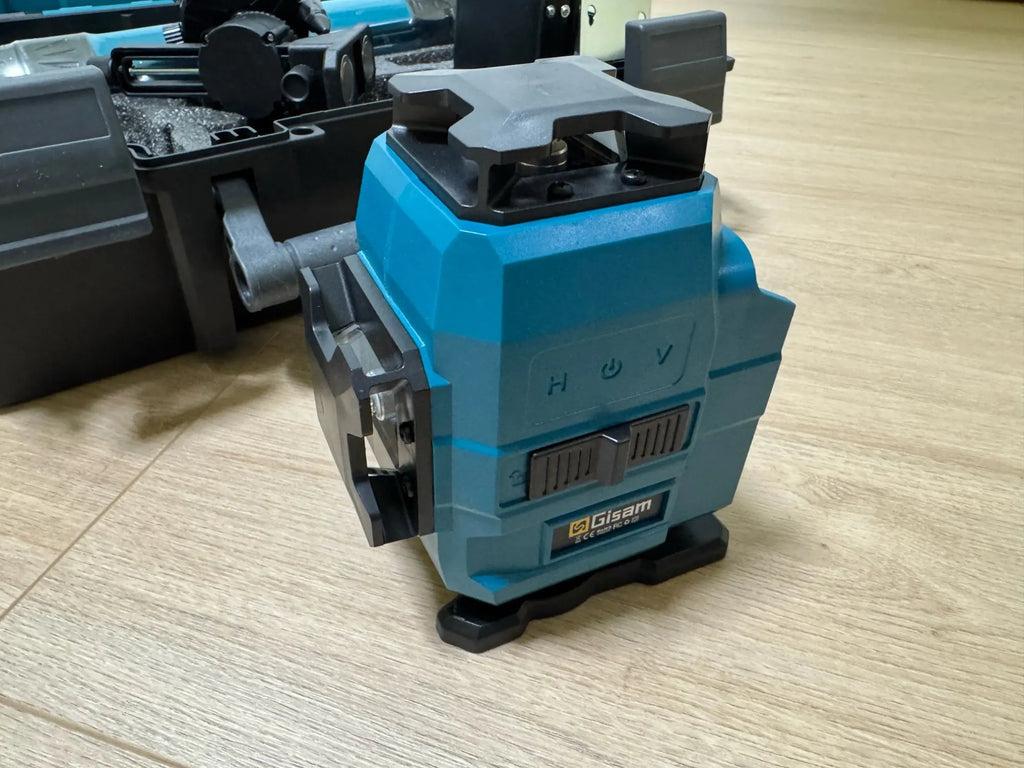 Niveau laser 4D 16 lignes 360° Gisam — Faisceau vert — Compatible Makita 18V — Coffret complet
