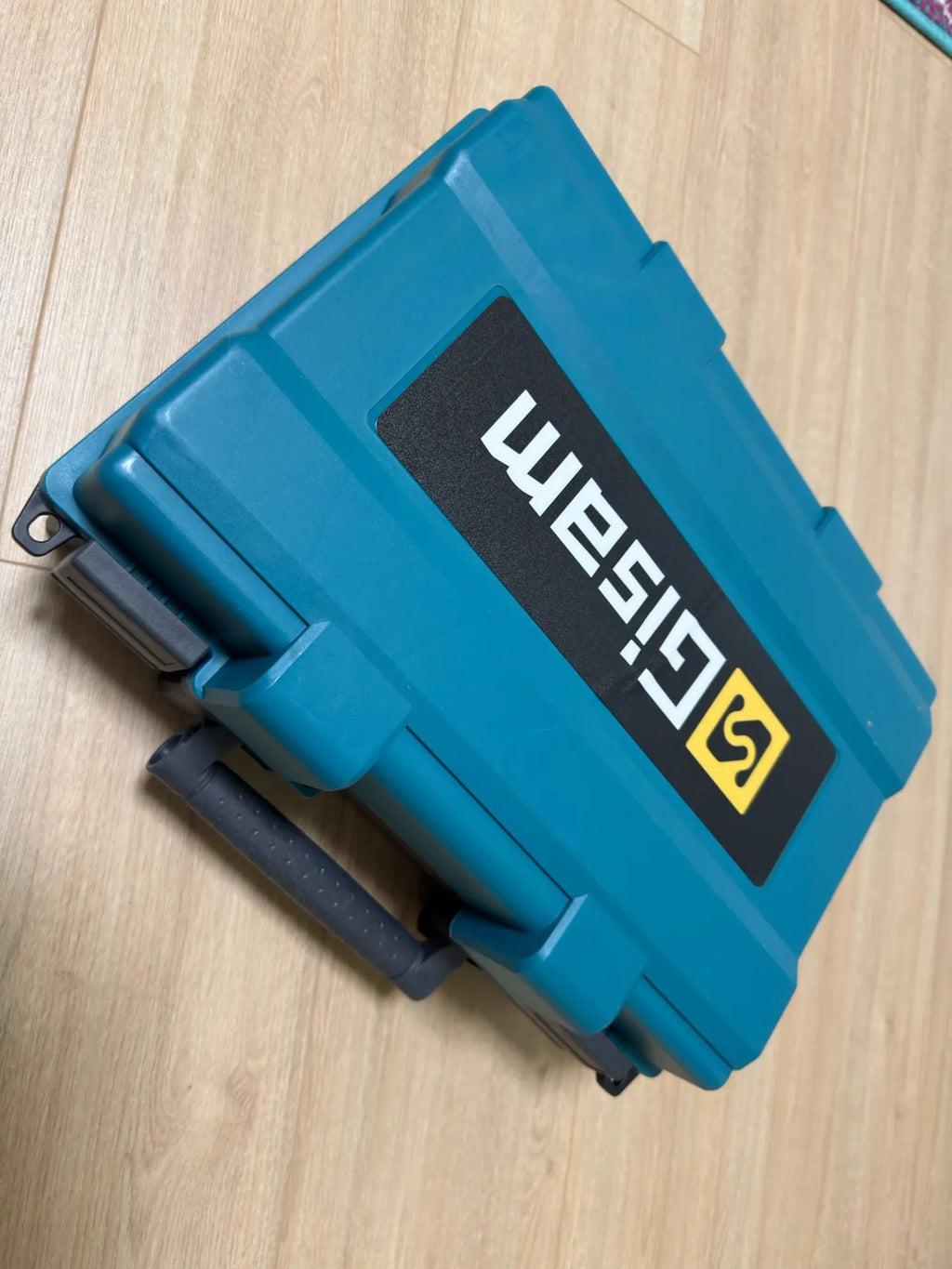 Niveau laser 4D 16 lignes 360° Gisam — Faisceau vert — Compatible Makita 18V — Coffret complet