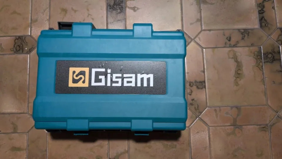 Niveau laser 4D 16 lignes 360° Gisam — Faisceau vert — Compatible Makita 18V — Coffret complet