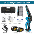 Mini tronçonneuse élagueuse sans fil 18V — 8 pouces — Moteur brushless — Coffret complet