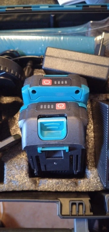 Niveau laser 4D 16 lignes 360° Gisam — Faisceau vert — Compatible Makita 18V — Coffret complet