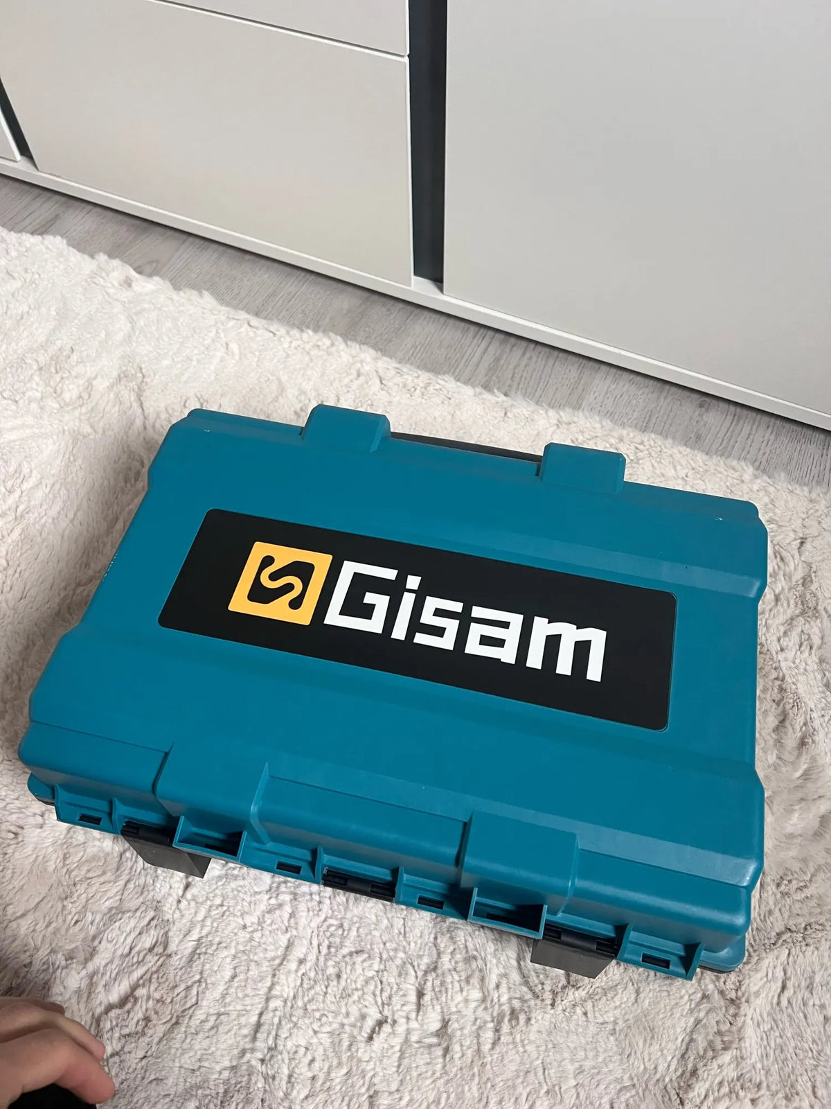 Niveau laser 4D 16 lignes 360° Gisam — Faisceau vert — Compatible Makita 18V — Coffret complet