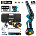 Mini tronçonneuse élagueuse sans fil 18V — 8 pouces — Moteur brushless — Coffret complet