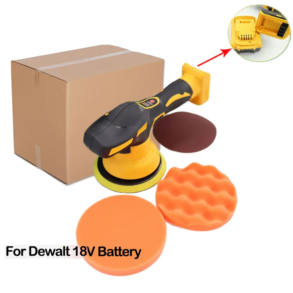 Polisseuse sans fil 18V — 8 vitesses — Compatible Makita / Dewalt / Milwaukee — Sans batterie