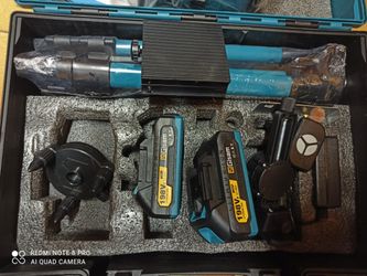Niveau laser 4D 16 lignes 360° Gisam — Faisceau vert — Compatible Makita 18V — Coffret complet